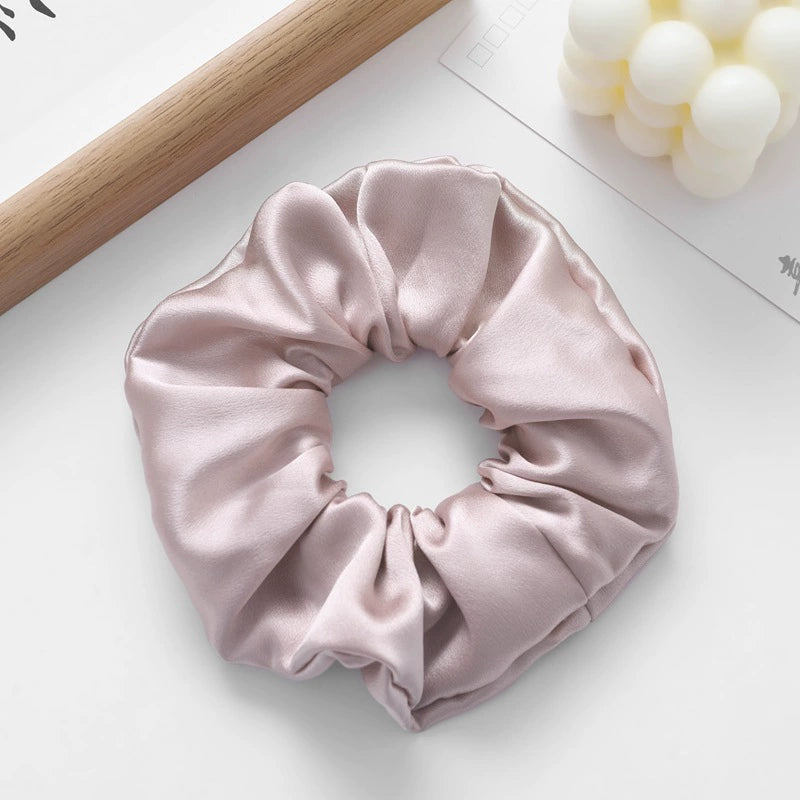 6A Grade Mulberry Silk Hair Scrunchie | 30 Momme Satin Hair Tie