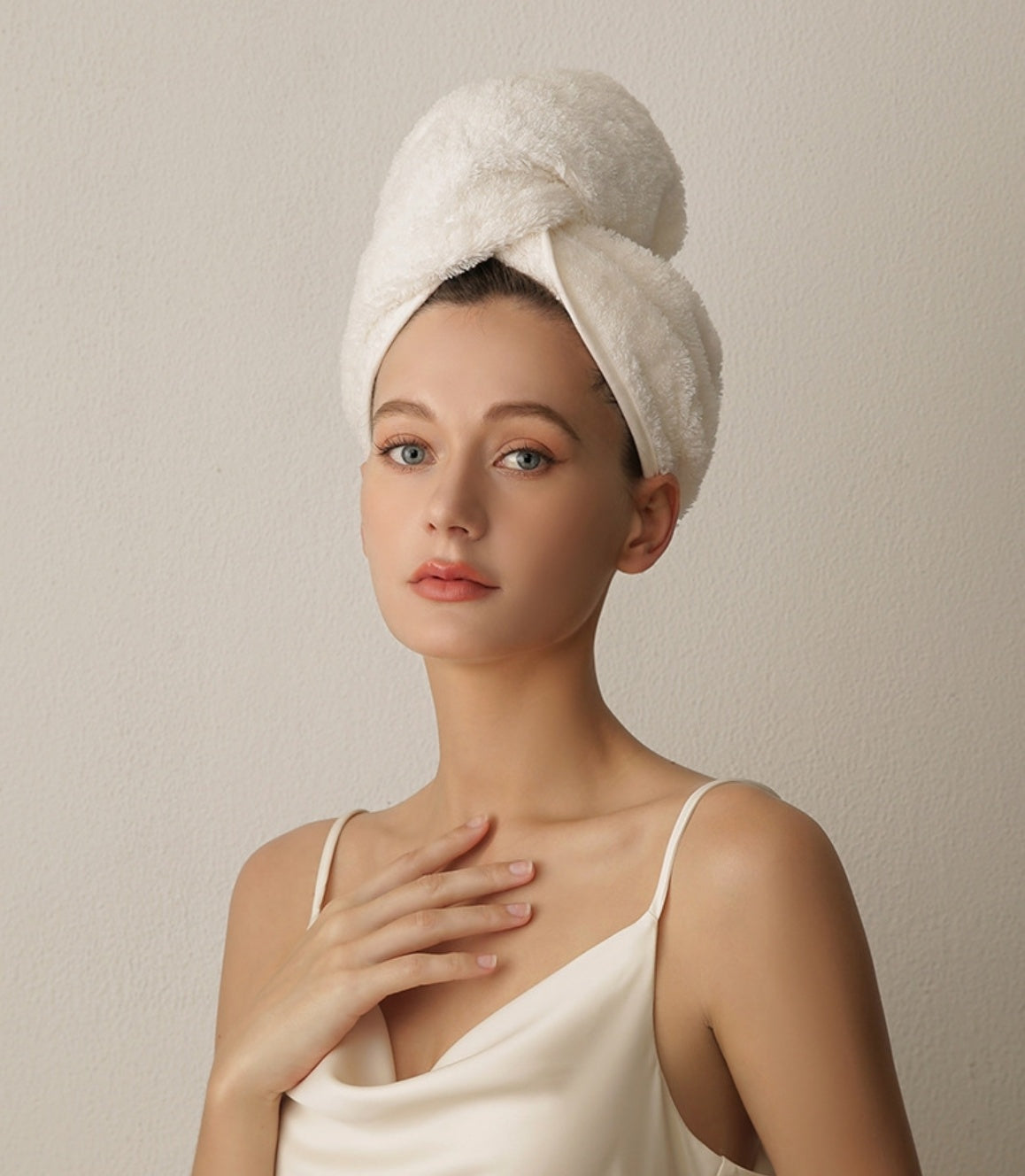 10A Antibacterial Long-Staple Cotton Hair Towel Turban | Quick-Dry A-Grade Wrap