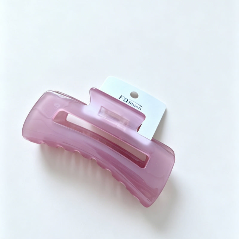 Marble Acrylic Hair Claw Clip | Minimal Bath Routine Hair Accessory for Gift Bundles