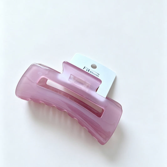 Marble Acrylic Hair Claw Clip | Minimal Bath Routine Hair Accessory for Gift Bundles
