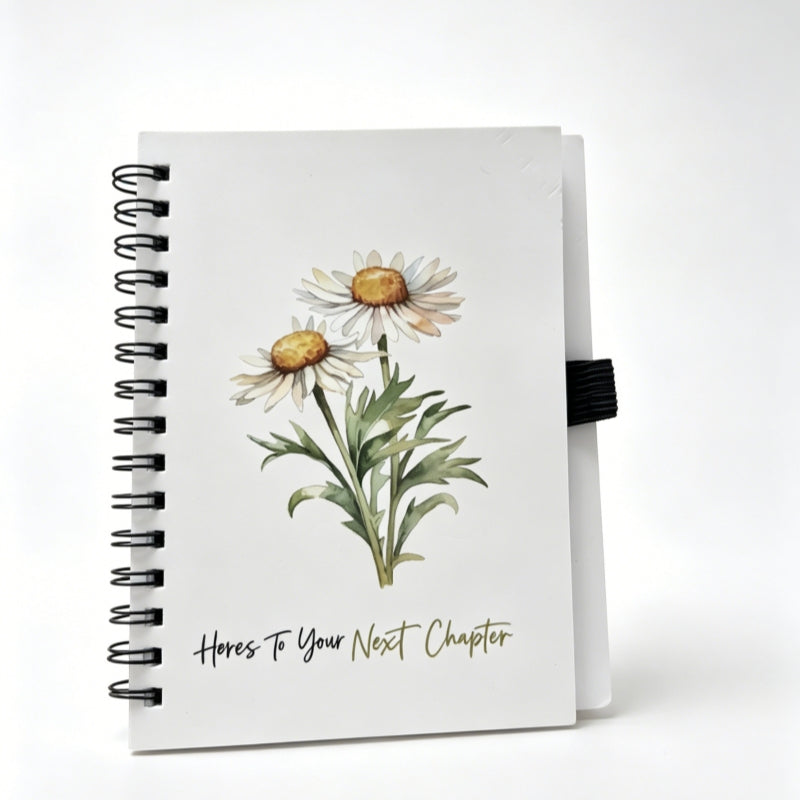 Affirmation Floral Spiral Journal | Self-Care Wellness Notebook for Gift & Daily Planner