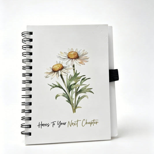 Affirmation Floral Spiral Journal | Self-Care Wellness Notebook for Gift & Daily Planner