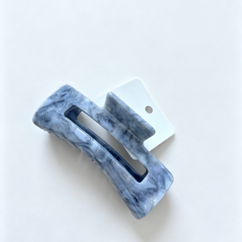 Marble Acrylic Hair Claw Clip | Minimal Bath Routine Hair Accessory for Gift Bundles