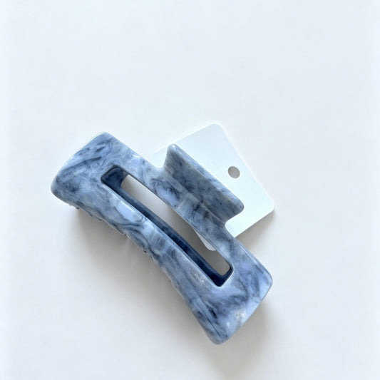 Marble Acrylic Hair Claw Clip | Minimal Bath Routine Hair Accessory for Gift Bundles