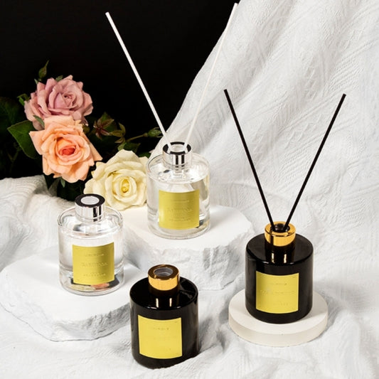 Gold Label Cylinder Gift Box Reed Diffuser 140ML | Gardenia & Teak Tobacco Natural Home Fragrance Luxury Gift