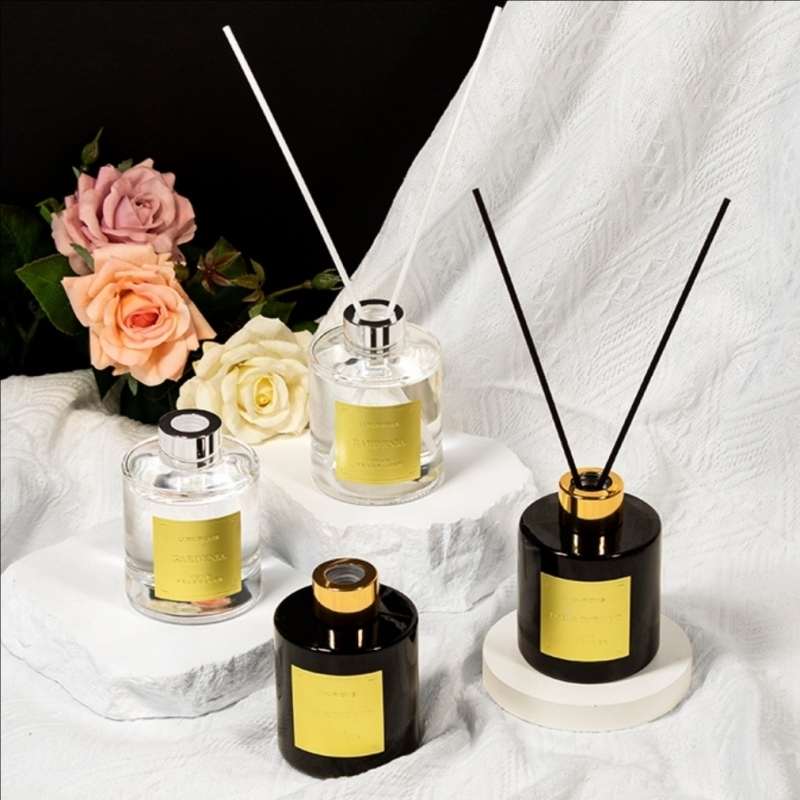 Gold Label Cylinder Reed Diffuser 140ML | Gardenia & Teak | Ritual Wick