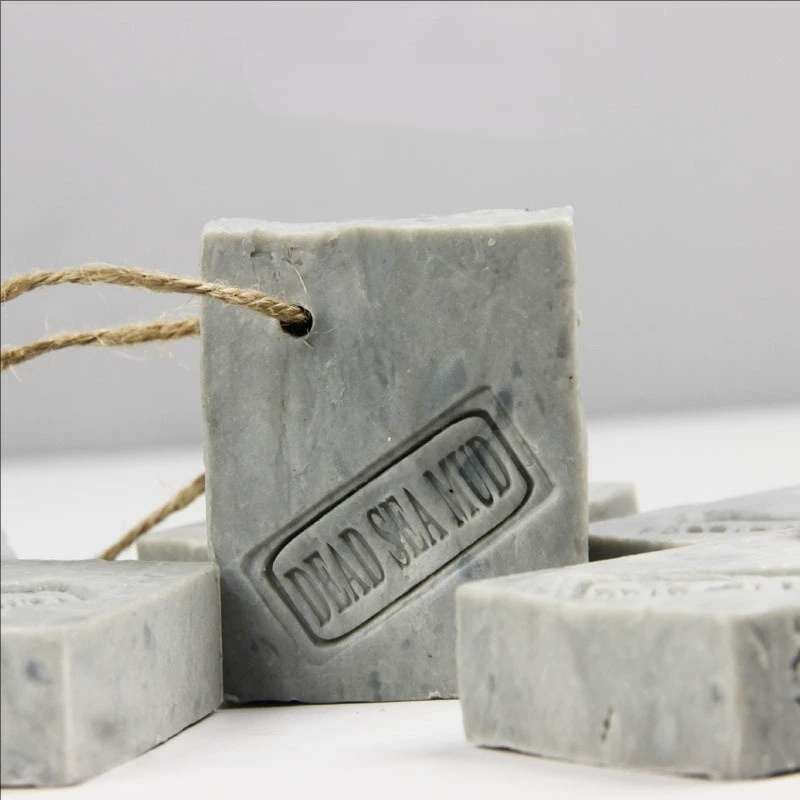 Hanging Twine Cold Process Dead Sea Mud Soap | Deep Pore Cleansing Facial & Body Natural Oil Bar, Custom Private Label Supported