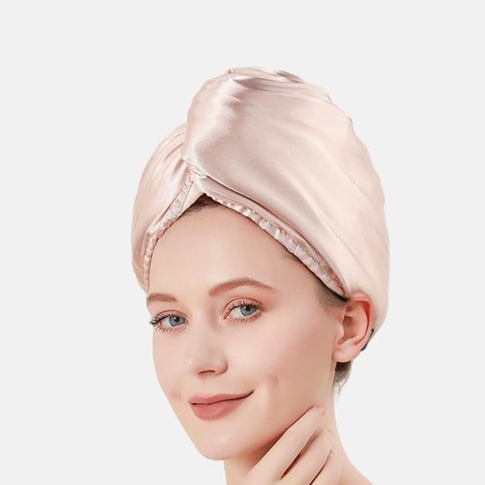 Luxury Double-Layer Satin Hair Towel Wrap | 7A Antibacterial Quick-Dry Turban
