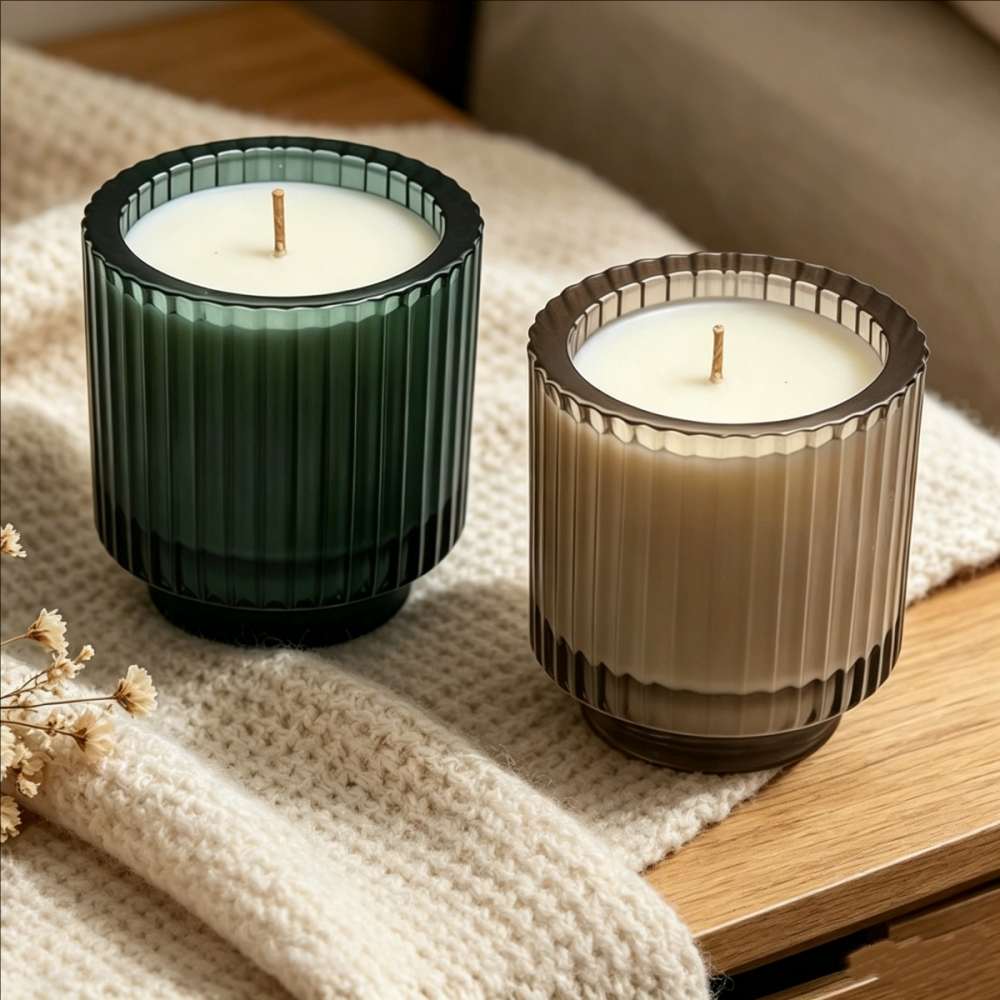 Matte Ribbed Soy Wax Candle for Custom Gift Sets | Ritual Wick