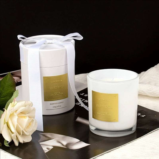 Gold Label Gardenia Luxury Soy Wax Candle 230g | Ritual Wick