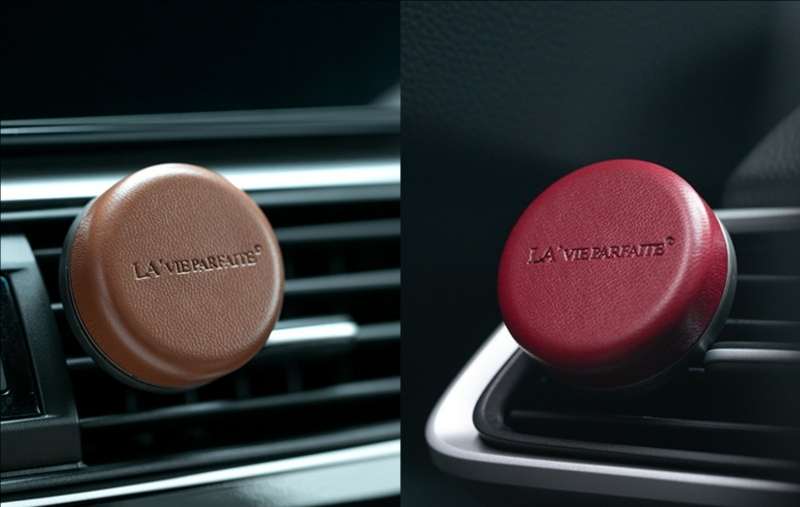 à Scent Sheepskin Magnetic Car Vent Solid Fragrance Gift Box | Nano Concentrated Scent Pad Luxury Auto Air Freshener