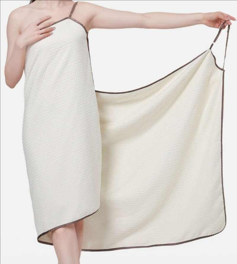 Waffle Weave Adjustable Strap Bath Wrap Skirt | 7A Antibacterial | Ritual Wick