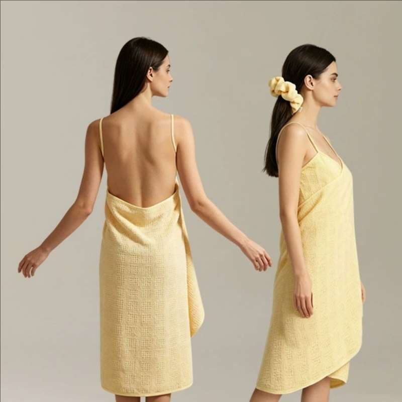 Wearable Bath Wrap Towel | 10A Antibacterial Quick-Dry Spa Loungewear | Ritual Wick
