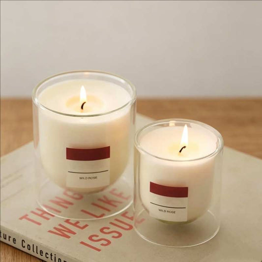 Double-Wall Glass Soy Candle Two Sizes | Ritual Wick