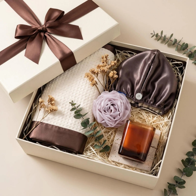 The Amber Wood At-Home Spa Ritual Gift Set | Curated Luxury Bath & Self-Care Collection