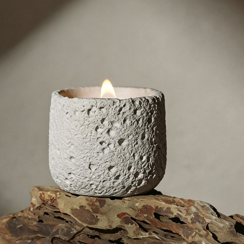 Textured Concrete Soy Candle | Bulk-Ready for Custom Gift Sets